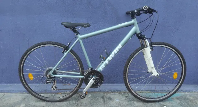 Bicicleta Btwin Riverside 28 Gris