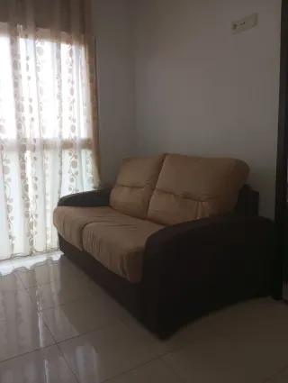 Sofá Cama Safa Beige y Marrón