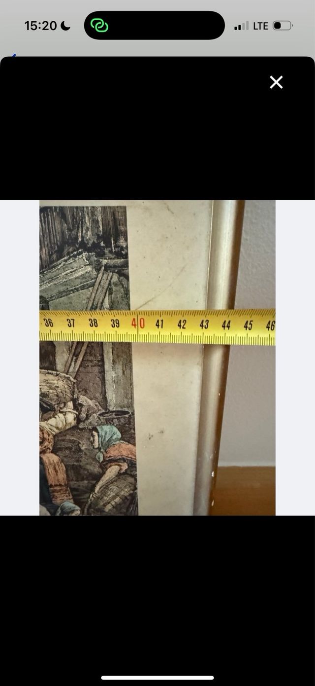 Cuadro decorativo antiguo de puerto pesquero Vigo