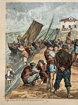 Litografía en chapa de Francisco Pradilla