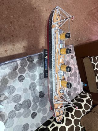 Maqueta Titanic Montada de Cartón pluma