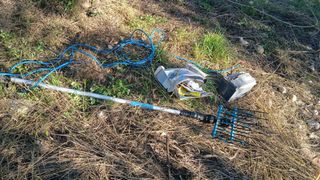 Vareador de olivos a batería