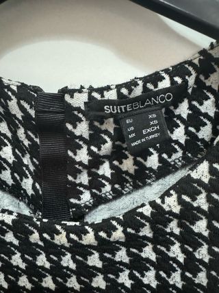 Vestido corto estampado SuiteBlanco