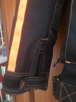 Chaqueta cordura niño naranja y negro