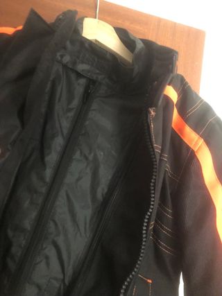 Chaqueta cordura niño naranja y negro