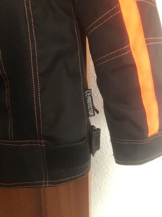 Chaqueta cordura niño naranja y negro