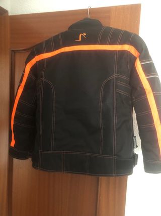 Chaqueta cordura niño naranja y negro