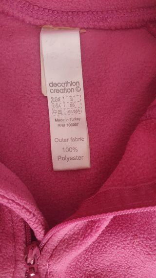 Jersey Polar Rosa Quechua Talla: L