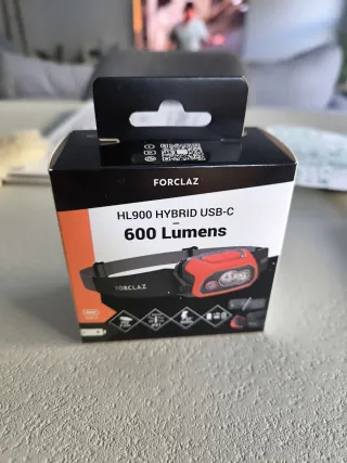 Linterna frontal Forclaz HL900 USB-C