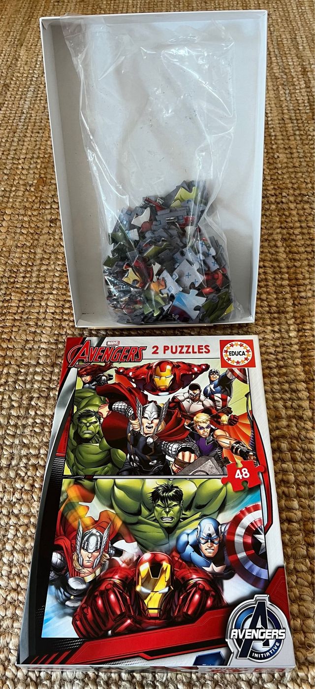 2 Puzzles Avengers Marvel Educa 48 Piezas