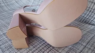 Zapatos de tacón beige/rosa