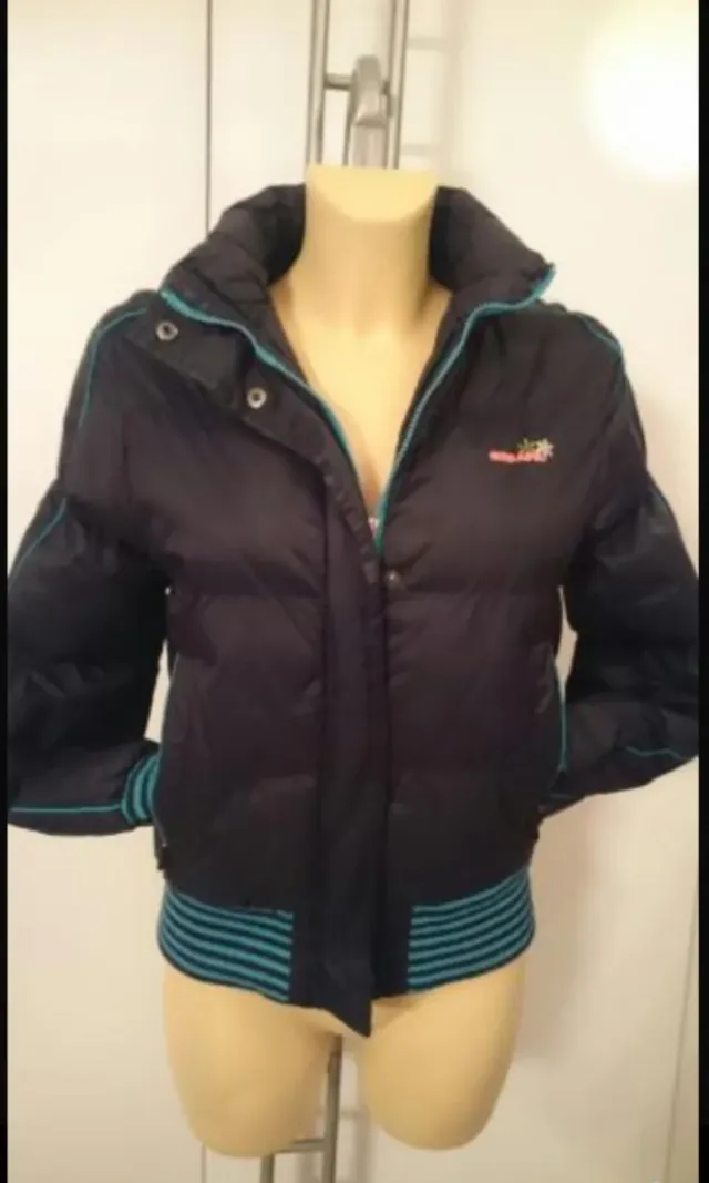 Chaqueta impermeable azul Talla M