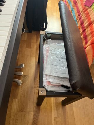 Piano digital Pianova marrón