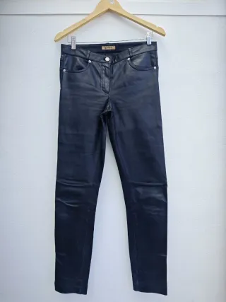 Pantalón Cuero Loewe Negro