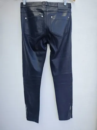 Pantalón Cuero Loewe Negro