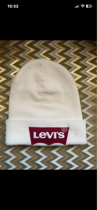 Cappello Levi's bianco logo rosso