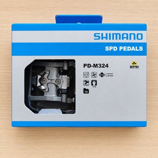 Pedais Shimano PD-M324 Híbridos SPD / Flat 1 Par