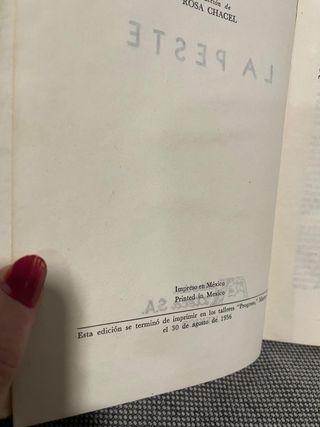 (Antiguo)La peste.  Albert Camus 1956