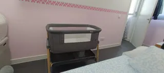 Cuna de colecho gris