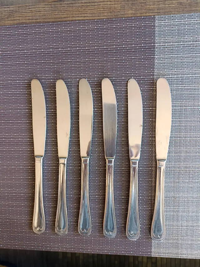 6 Cuchillos Acero Inoxidable