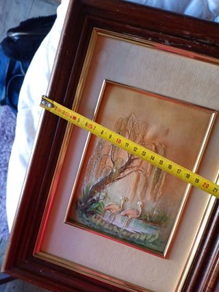 2 Cuadros Decorativos Madera y Papel