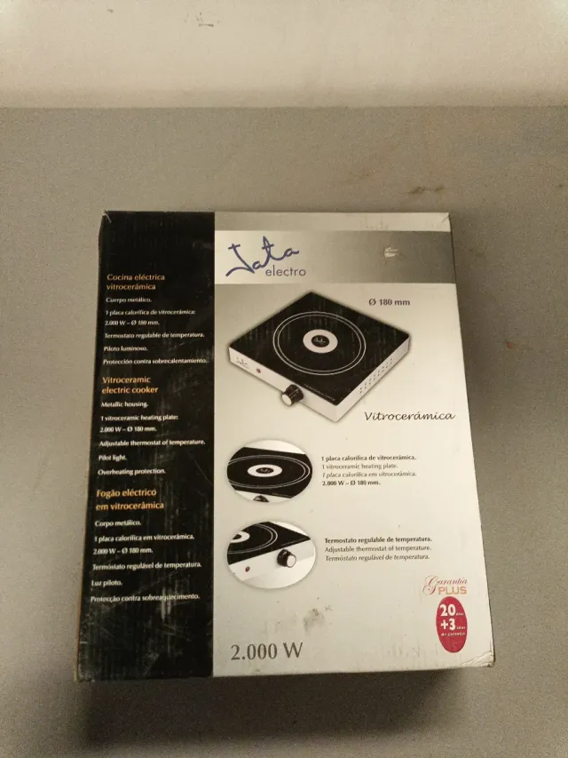 Vitrocerámica Jata 2000W