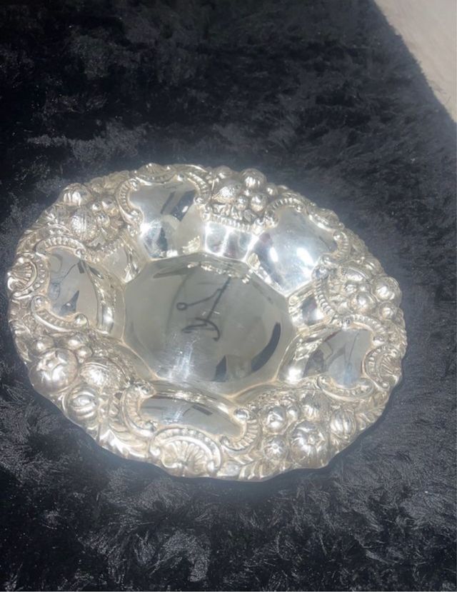 Vassoio antico in alpaca argentata