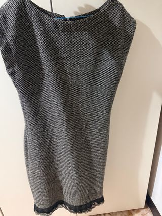 Abito Zara nero e grigio