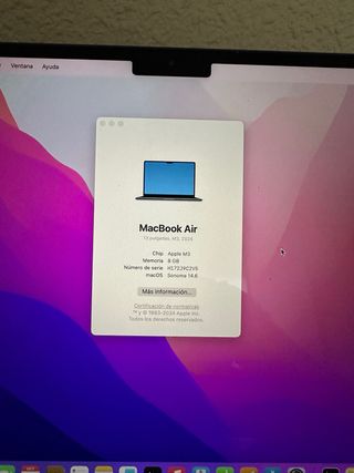 MacBook Air 13 M3 Gris Espacial. 2024