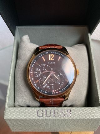 Reloj Guess Marrón y Dorado