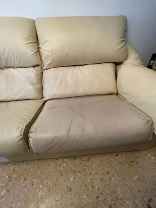 Sofá polipiel 2 plazas
