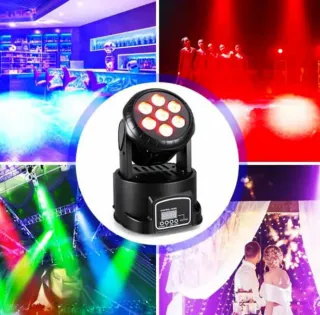 2 Luci LED Testa Mobile DJ 105 W animazione