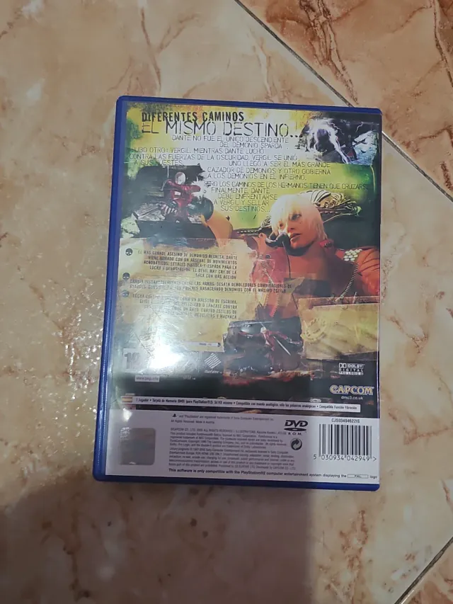 Devil May Cry 3 PS2 Solo Caja (no Wallapay)