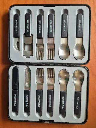 Set posate e acciaio campeggio Outdoor Class