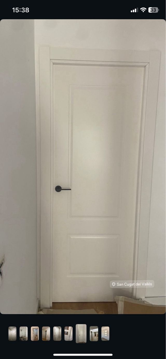 colocación de puertas.