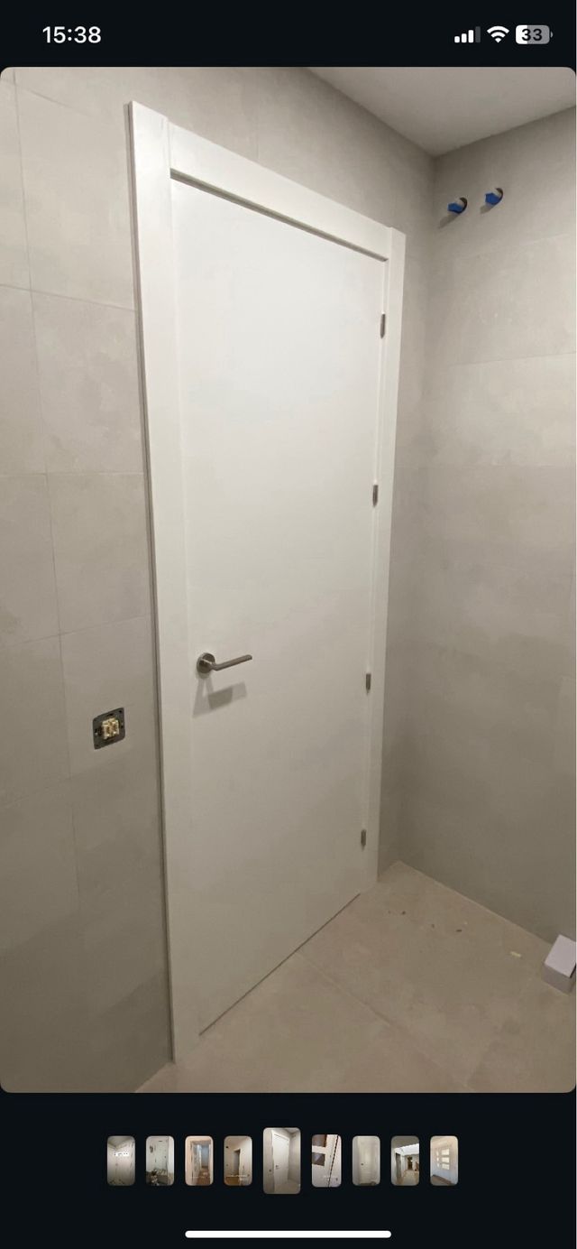 colocación de puertas.