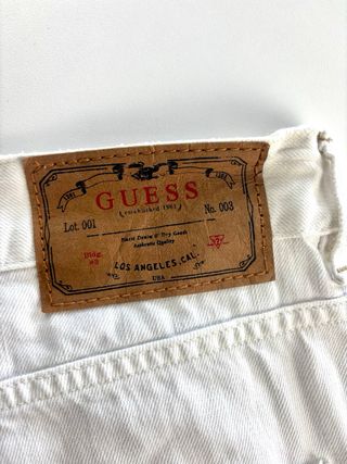 Pantalón vaquero Guess hombre T.34, slim, blanco