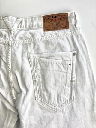 Pantalón vaquero Guess hombre T.34, slim, blanco