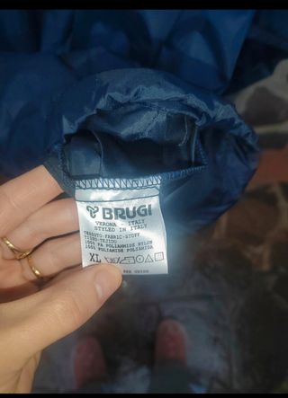 Giubbotto antivento uomo blu