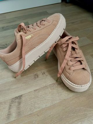Zapatillas Puma Suede Platform Beige/Rosa