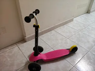 Patín infantil 3 ruedas rosa