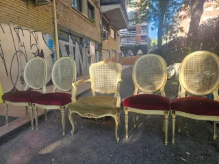 Sillas y sillon Luis XVI