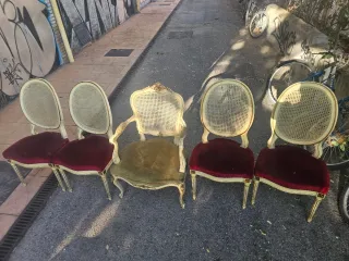 Sillas y sillon Luis XVI