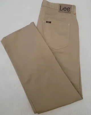 Pantalón largo Lee beige
