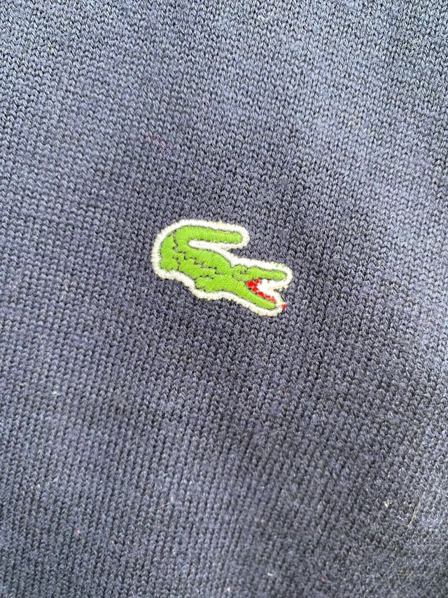 Jersey Lacoste Lana Cuello Alto Azul XXL