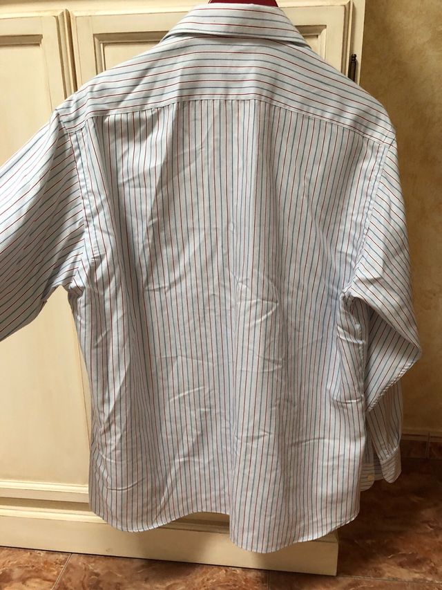 Camisa Pierre Cardin Rayas Azul y Roja