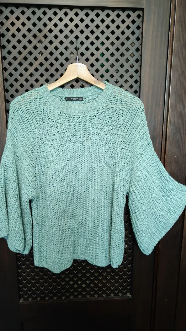 Jersey Mango verde-azulado. Talla S