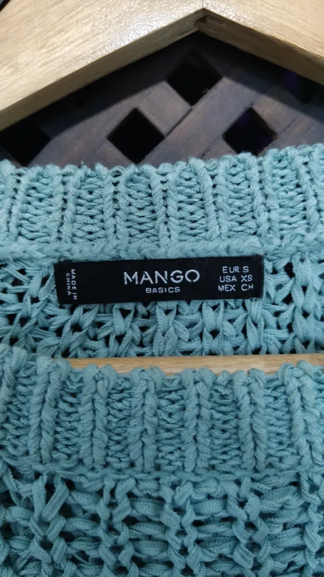 Jersey Mango verde-azulado. Talla S