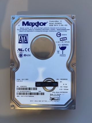 2 Discos Duros HDD 80GB Maxtor Seagate