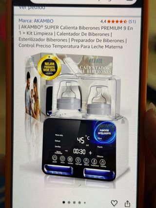 Calentador y Esterilizador de Biberones AKAMBO